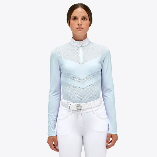 Light Blue equestrian show shirt