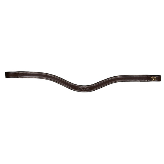 V shaped leather browband