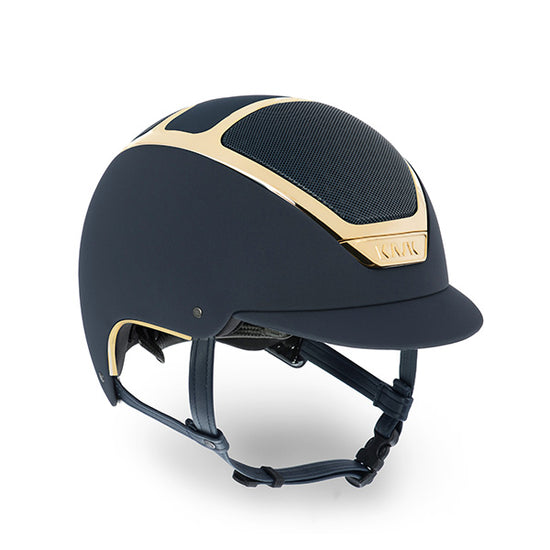 equestrian helmet navy gold